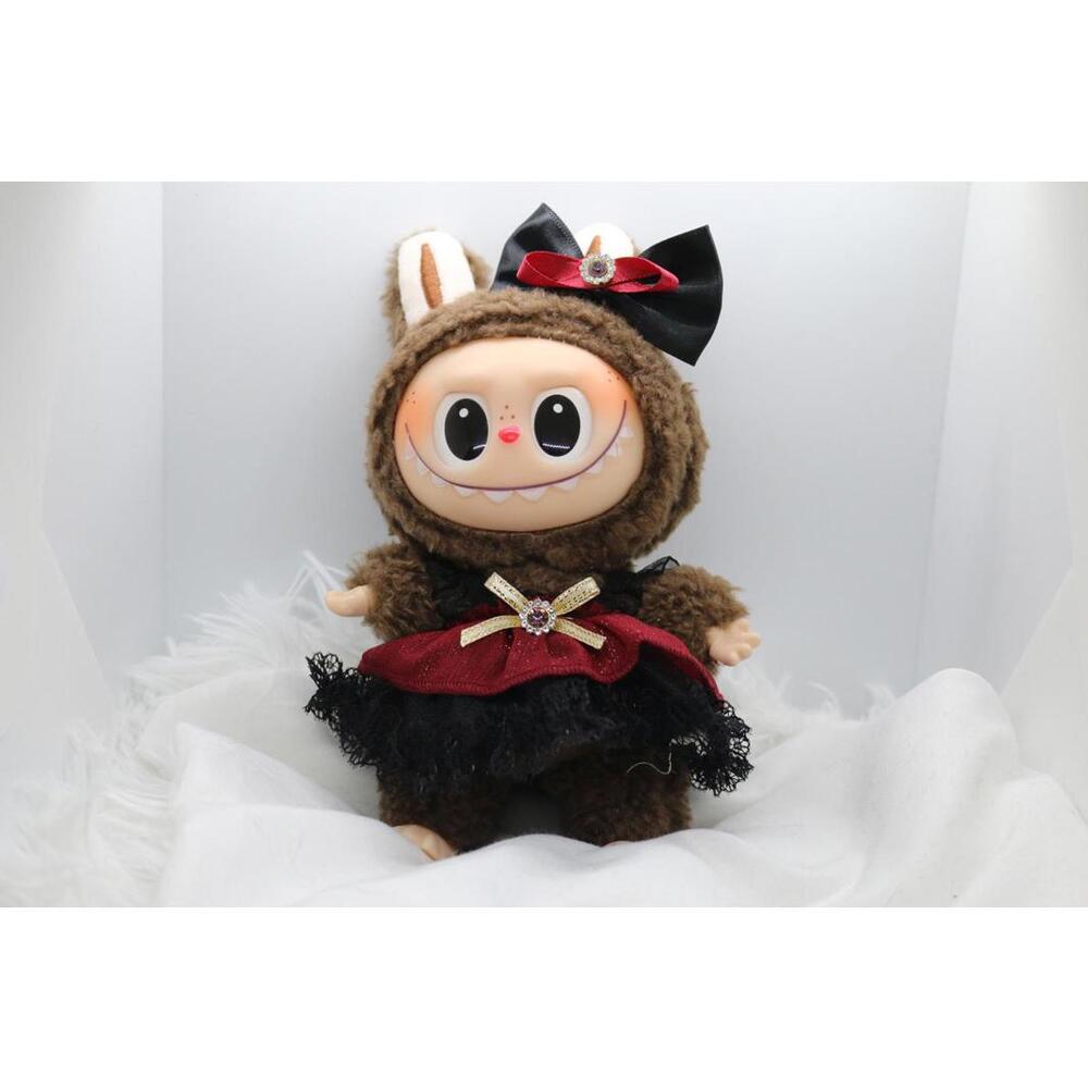 Labubu The Monsters Black and Red Victorian Vampire Dress Set